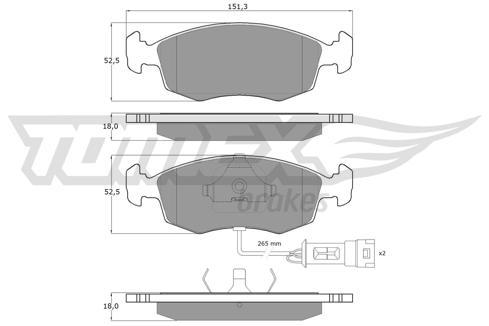 TOMEX Brakes TX 11-33 Sada...